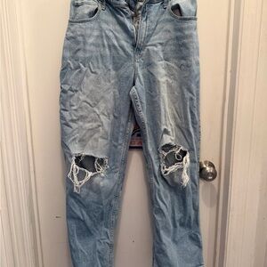Hollister Light Blue Ripped Jeans